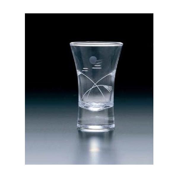 ぐい飲み 切子杯 ススキと月切子 110ml 6個入り 東洋佐々木ガラス