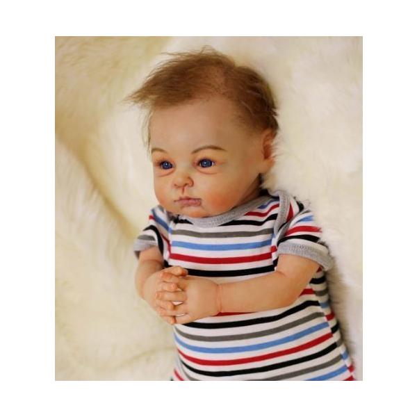 リボーンドール リアル赤ちゃん人形 かわいいベビー人形 ハンドメイド海外ドール 衣装付き ブルーアイ アーティストメイク 外国の男の子 Khabarbani Com