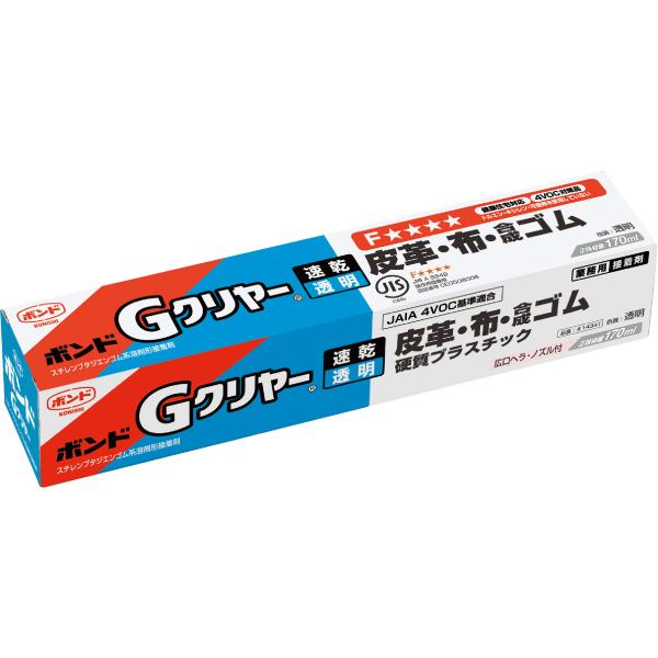 ボンド Gクリヤー #14341 コニシ 1箱 170ml 速乾 透明 仮止め不要 大容量 DIY 木工事 家具製作 便利 接着 工作 多用途 簡単 在庫品