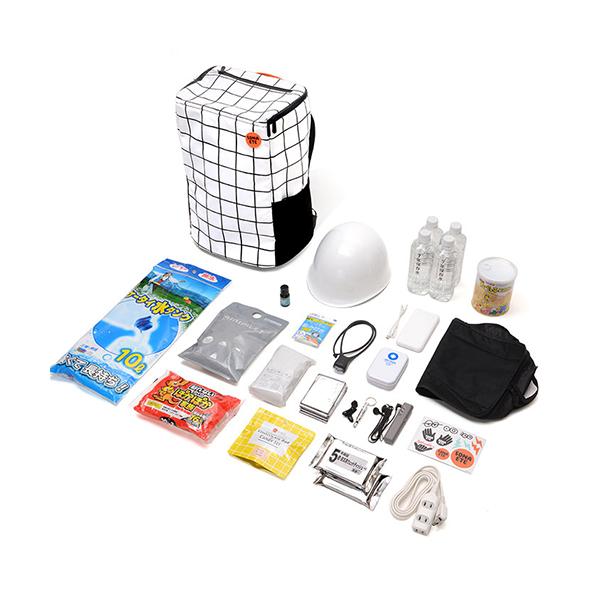 Emergency Bag 防災リュック 防災グッズ20種 容量28L SONAETE ソナエテ 杉田エース 軽量 撥水素材 反射板付 ポケット多数 保存食 取り寄せ
