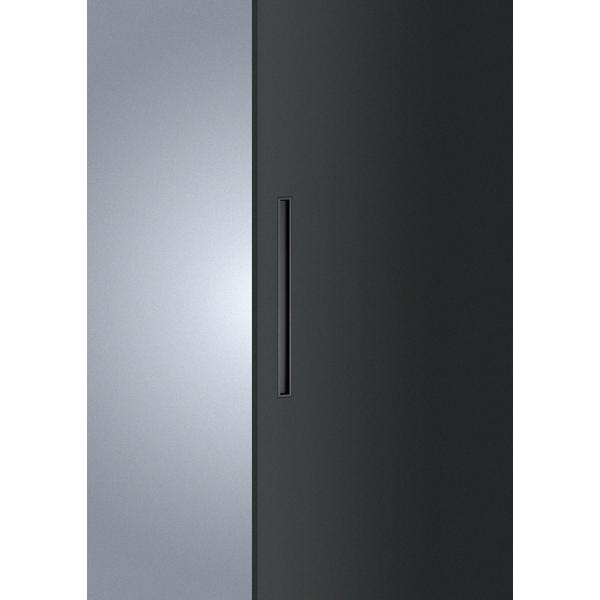 ドアハンドル 掘込取手 T1149-26-101-L450 アルミ ブラック+ABS ブラックペイント ユニオン UNION 1セット(内外) 屋内用 フラッシュドア専用 おしゃれ 直送S,MT