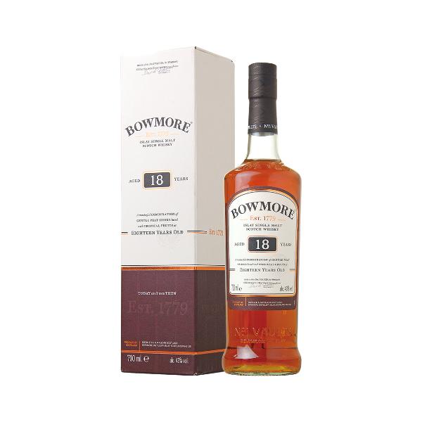 ボウモア】18年 43度 正規 箱付 700ml シングルモルト スコッチ
