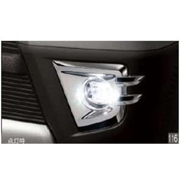 アトレーワゴン LEDフォグランプ（メッキベゼル付） ブラック ダイハツ