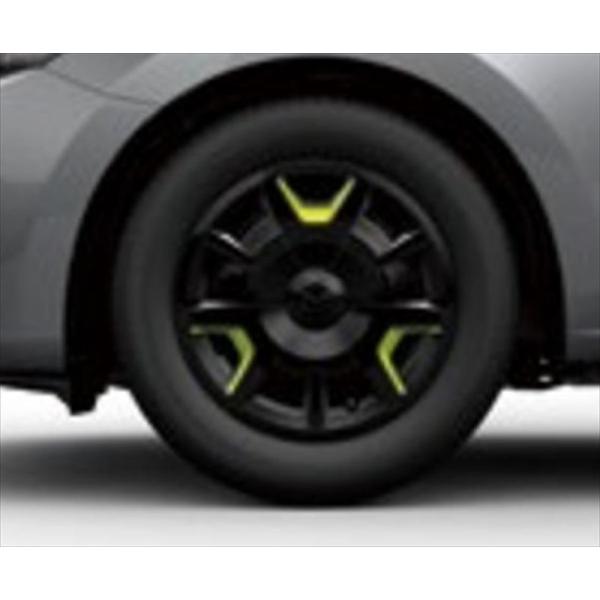 MAZDA2 フルホイールキャップセット（ブラック/ライムグリーン） ※4枚
