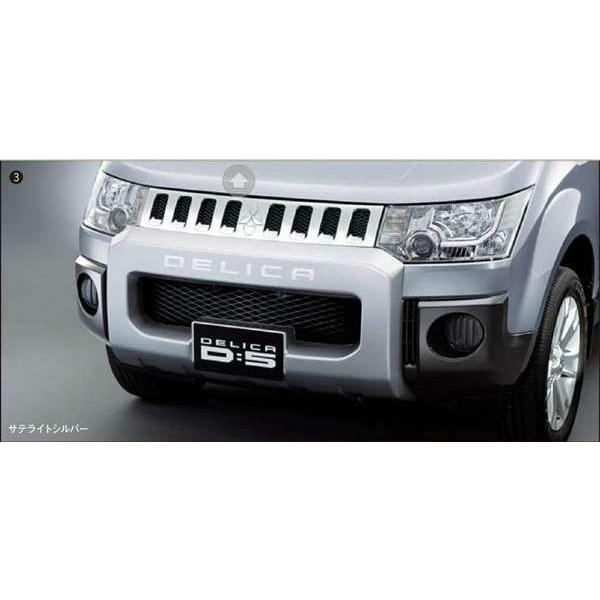 デリカD:5 純正 前期　フロント バンパープロテクター オプション デリカD：5 フロントバンパープロテクター 三菱純正部品 パーツ
