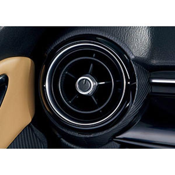MAZDA2 エアコンルーバー（グロスブラック／サテンクロームメッキ) ※1