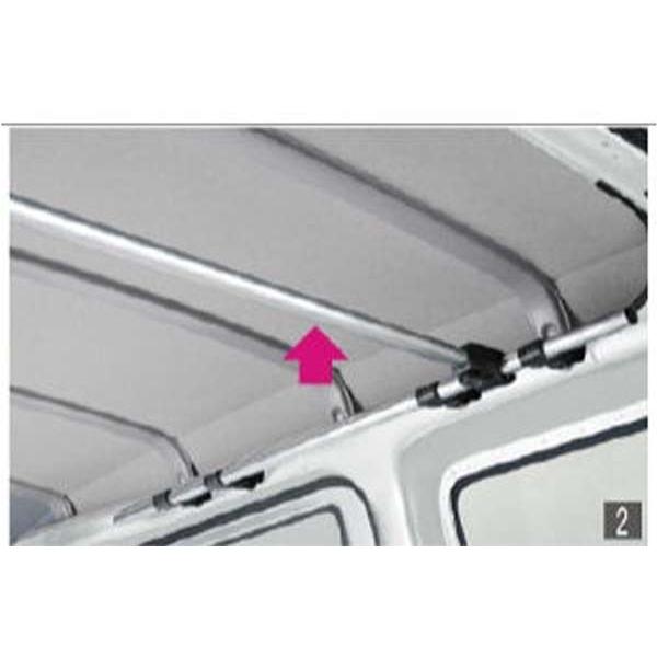 ハイゼット カーゴ クロスシステムバー 1本のみ ※アッパーシステム