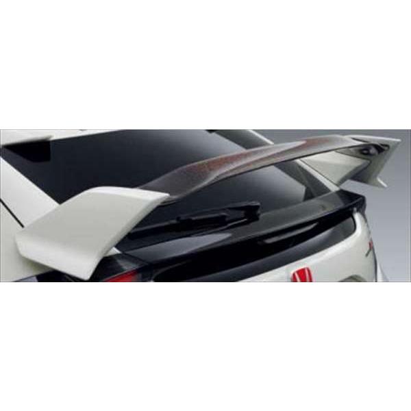 シビック タイプR テールゲートスポイラー ※リアルカーボン×レッド