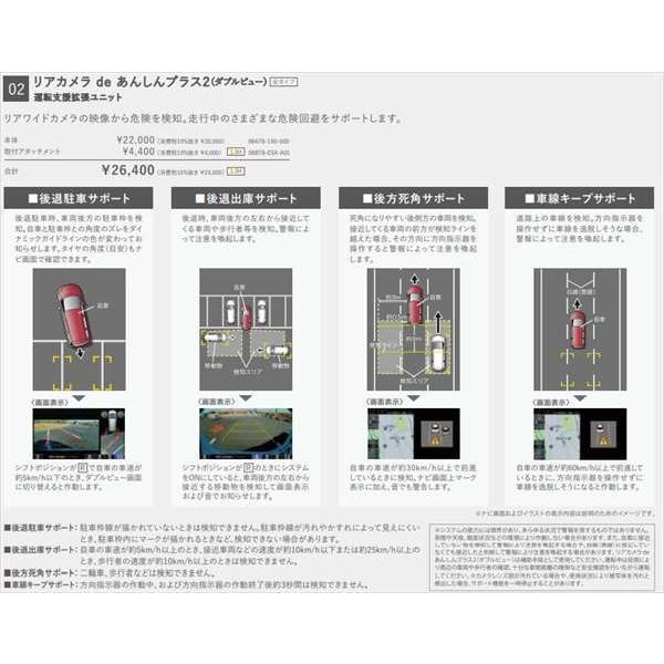 Honda リアカメラ用ユニット リアカメラdeあんしんプラス　ダブルビュー インサイト リアカメラ de あんしんプラス2（ダブルビュー）本体