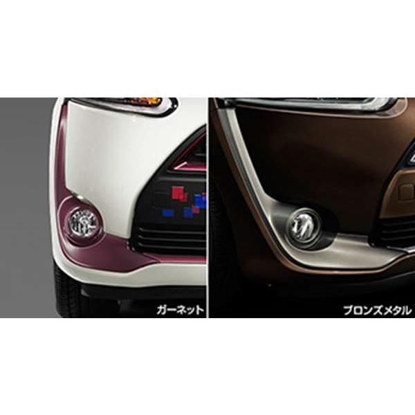トヨタ シエンタフロントバンパー &サイドパネルセット シエンタ フロントサイドガーニッシュ トヨタ純正部品 パーツ
