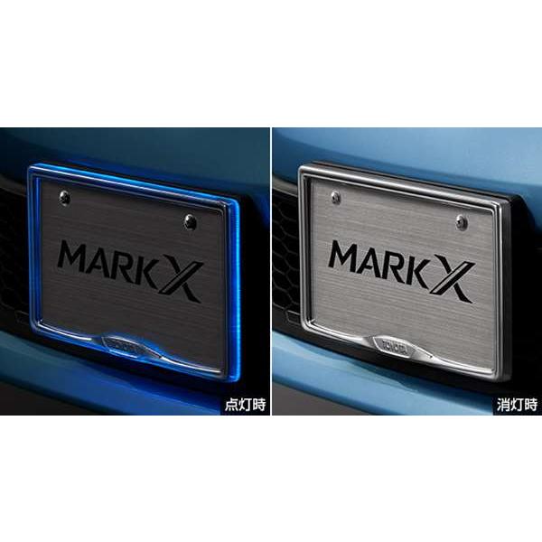 マークX ナンバーフレームイルミネーション トヨタ純正部品 GRX133