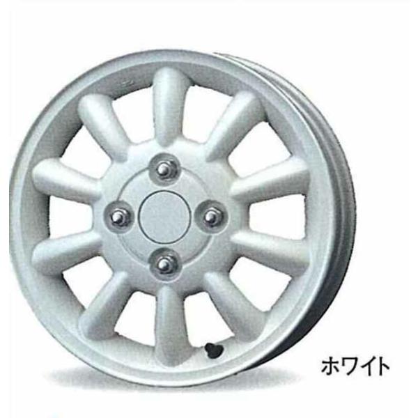 ラパン純正ホイール 13インチ ホワイト 5スポークホイールセット suzukimotors-dop-net_lap097