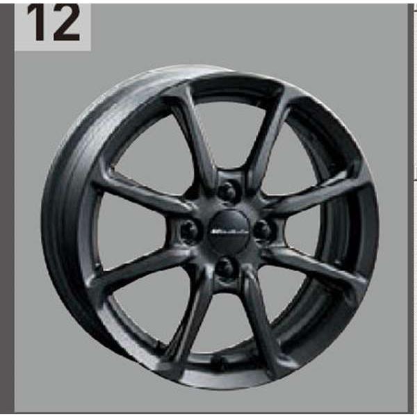 フィット 15インチアルミホイール ME-025 ステルスブラック塗装 1本