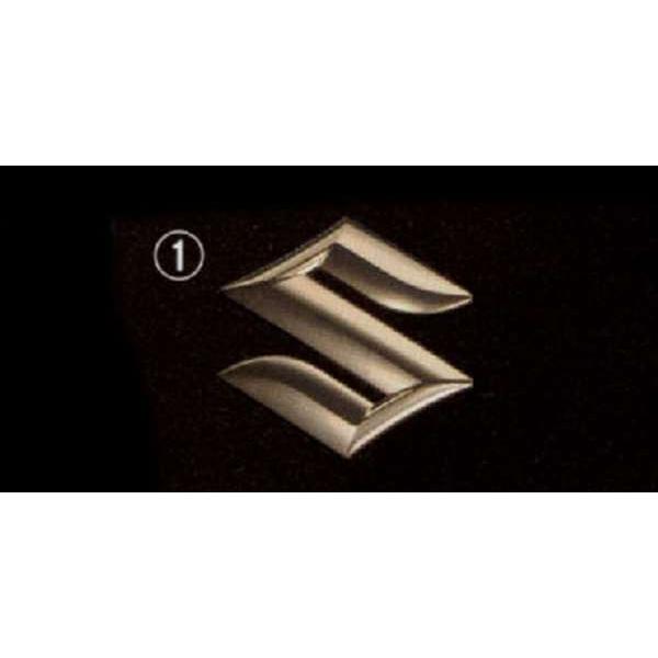 ソリオ エンブレム（ゴールド） フロントグリル用Sマーク スズキ純正