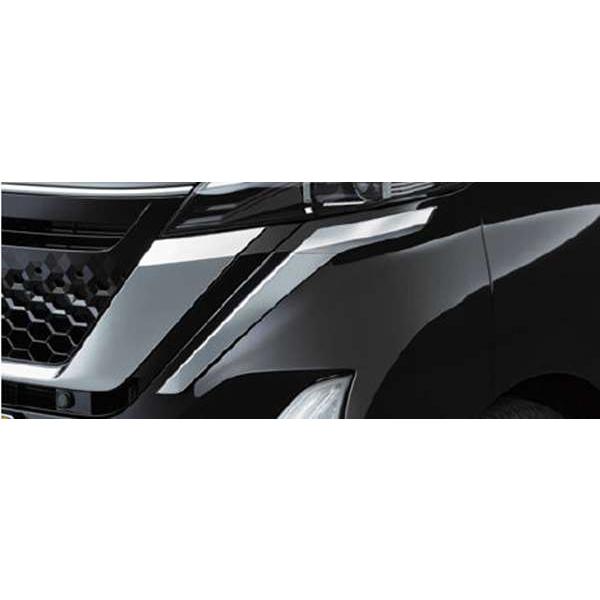 日産 NISSAN B45A系ルークス クロームフロントバンパーフィニッシャー ルークス クロームフロントバンパーフィニッシャーハイウェイスター用