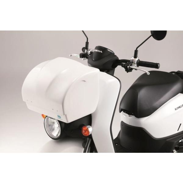 ベンリィ50 ベンリィ110 フロントボックス 白 社外 バイク 部品 FRP 15-21年 修復素材やカスタム素材に 希少品 品薄 【中古】 71 ベンリィ 110 社外品 JMS フロントBOX ※ホワイト ※専用取付部品付属