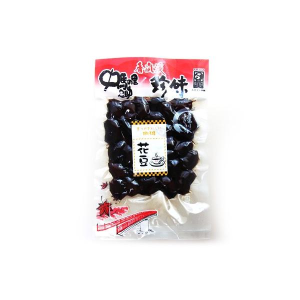 珈琲花豆 大粒花豆 コーヒー風味 の甘露煮　ふっくら高原の珈琲花豆甘露煮210ｇ 大粒花豆の甘露煮コーヒーフレーバーが加わった新しくておいしい一品です。紅茶やコーヒーによくあいます。製品名:珈琲花豆 甘露煮 210g(香嵐渓珍味） 型番:0...