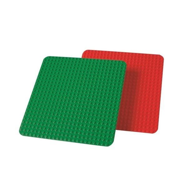 デュプロ 大型基礎板 9071はあらゆるデュプロシリーズの製品とともに使うことができる、大型基礎板（赤・緑各1枚）のセットです！デュプロブロック用の基礎板です。モデルが安定し、組み立てや移動がしやすくなります。しっかりしたモデルを作るのにか...