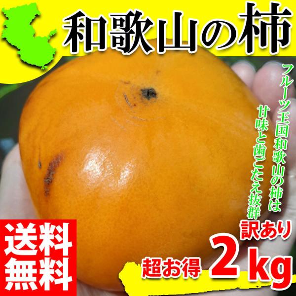 柿 訳あり かき 2kg ブランド 和歌山 有田の柿 農家直送 人気 規格外 有田産 ご家庭用 フルーツ 果物