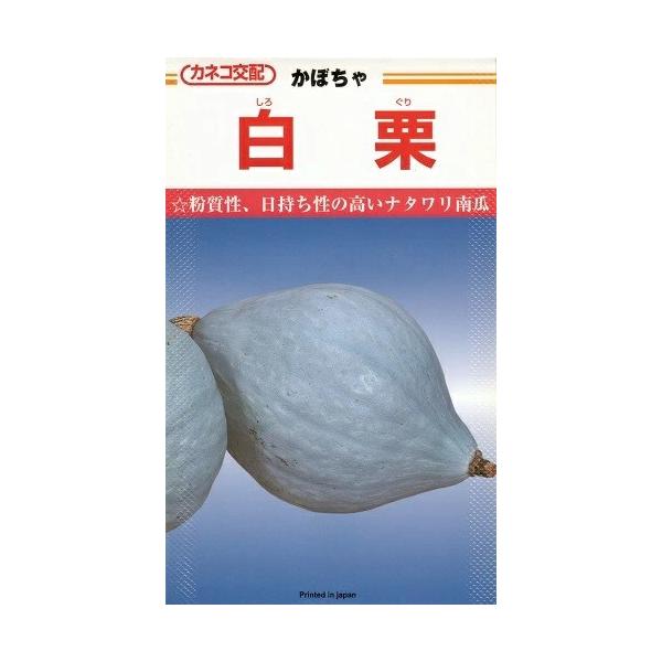 ●ナタワリ南瓜の改良種で、果形はボリューム感のある ラグビーボール形です。●果実は2.0〜2.5kg前後の大型種です。●果皮は美しい白色で、日持ちが良く、長期貯蔵が可能です。●果肉は黄色で、極めて厚く、可食部分が大きいです。●肉質は極粉質で...