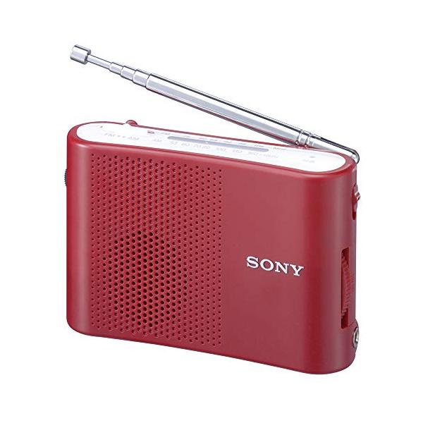 ソニー FM/AMハンディーポータブルラジオ レッド ICF-51/R ソニー FM/AMハンディーポータブルラジオ レッド ICF-51/R