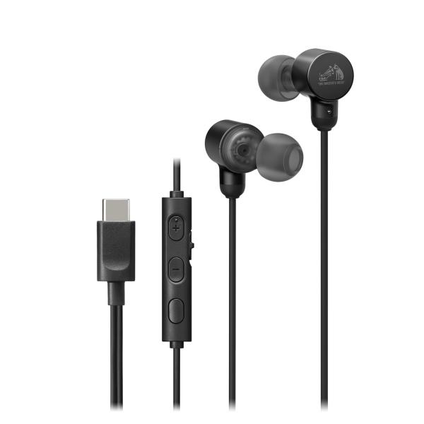 JVCケンウッド Victor HA-FR29UC-B イヤホン 有線 マイク付き ハイレゾ キャリングポーチ タイプC カナル型 USB Type