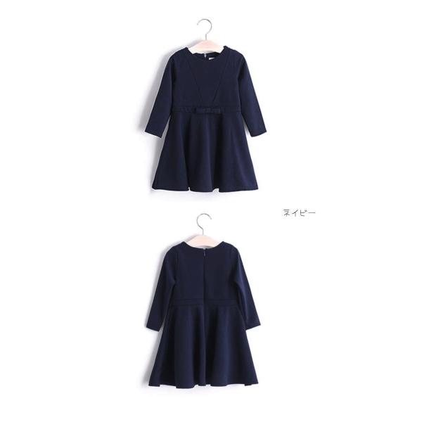 韓国子供服 フォーマル リボンウエスト フォーマルワンピース 100cm 110cm 1cm 130cm 140cm ブラック ネイビー フォーマル 長袖 Buyee Buyee Japanese Proxy Service Buy From Japan Bot Online