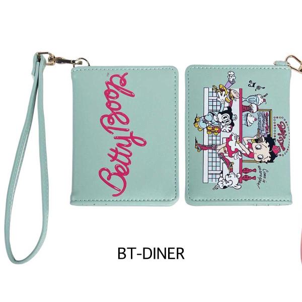 BETTY BOOP（ベティ ブープ） 【手帳型二つ折りストラップ付 】【通勤
