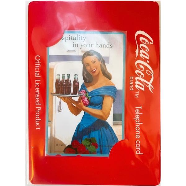 コカ・コーラテレカ　オフィシャルライセンス1997年限定発行1000pcs デットストック品　未使用50度数　各1000pcs限定発行のオフィシャルライセンステレフォンカード。モニターの発色具合により見え方が異なる場合がございます。実店舗、...