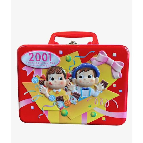 ぺこちゃんぽこちゃん2001年記念缶バック 2001 Celebrating the ぺこちゃんぽこちゃん2001年記念缶バック 2001 Celebrating the