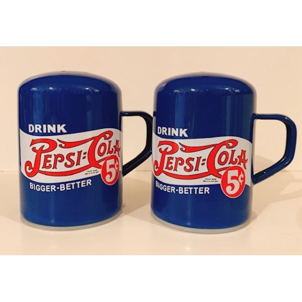 Pepsi Enamelware S&amp;P�@set �\���g&amp;�y�b�p�[�@�{�g���@�z�[���\�@�A�����J��G�݁@