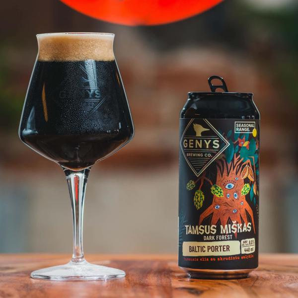 Genys Brewing ダークフォレスト 6.0% 440ml缶 北欧クラフトビール・バルティックポーター・ヴィーガン・リトアニア産