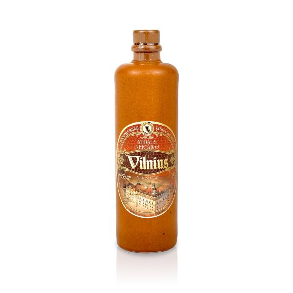 ミードネクター「ヴィリニュス」 25% 500ml リトアニア国家遺産 リキュール 蜂蜜酒 ミード 蜂蜜 ハーブ リトアニア バルト三国 北欧