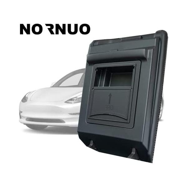 人気アイテムNORNUO センターコンソールオーガナイザー アームレスト 隠しストレージボックス Tesla Model 3 Model Y用