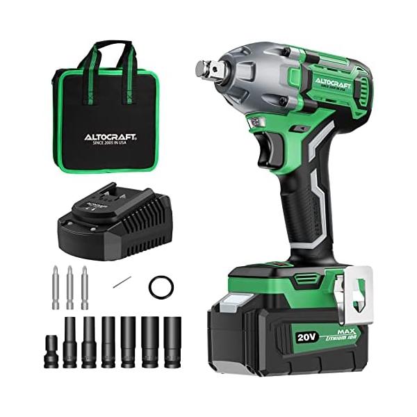 ALTOCRAFT インパクトレンチ 充電式 ブラシレス 電動インパクト 1/2