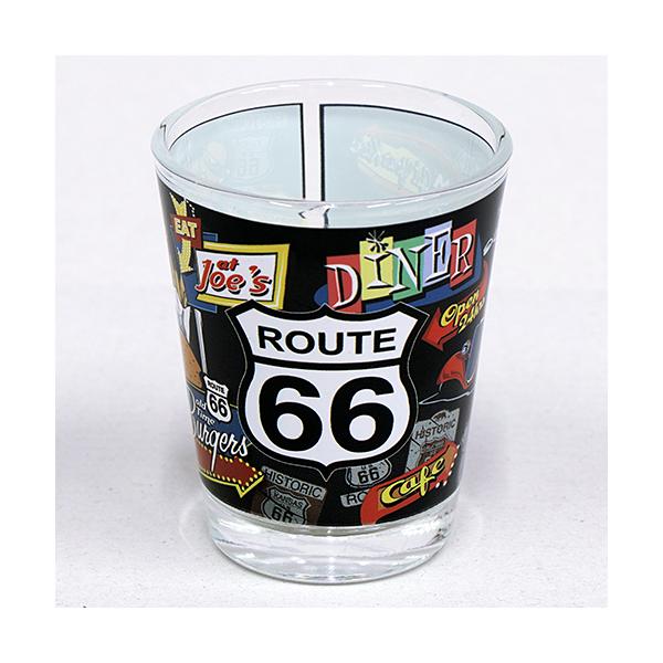 RT 66 （ルート 66） ショット グラス DINER SIGNS 66-SS-SG-1500775