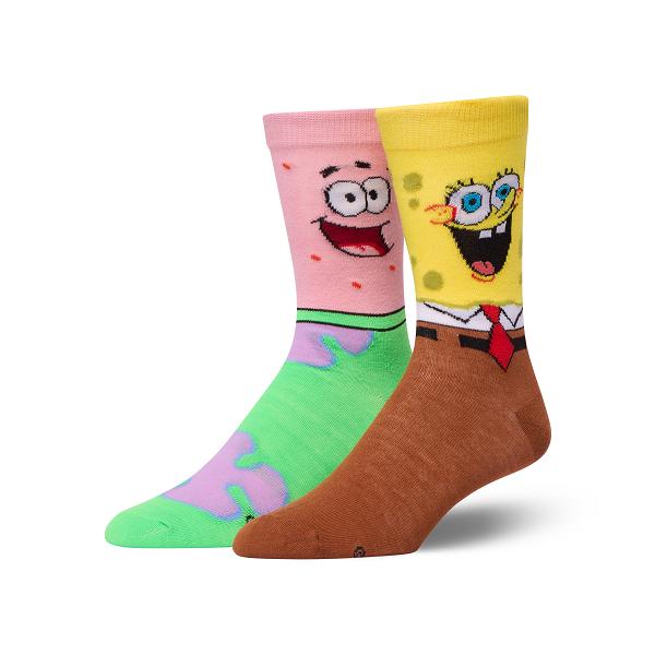 CRAZY SOCKS ラージ フィート ソックス SPONGEBOB & PATPICK 38405MNCF