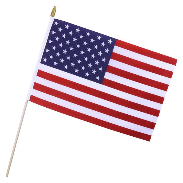 12x18 in スティック フラッグ USA 3RD-F-1218ST-USA