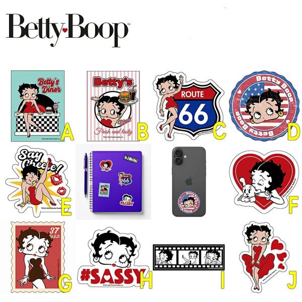 ベティー ブープ （Betty Boop） ステッカー BB-ST002
