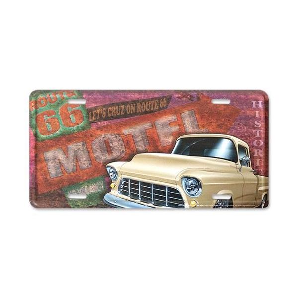 RT 66 （ルート 66） アルミニウム サイン RT.66 LICENSE PLATE 66-GL-S4L1102.