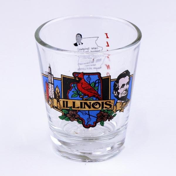 ショット グラス Illinois Lincoln S4F-SG-NSGILL