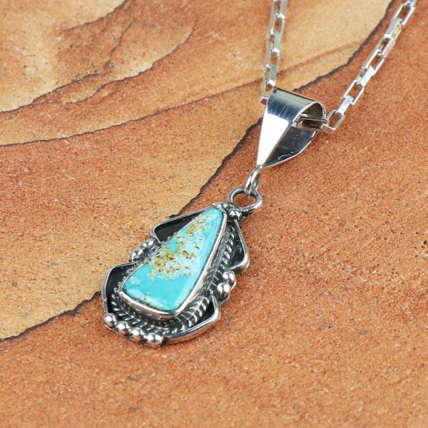 ネックレス・ペンダント NAVAJO Indian Jewelry Indian Jewelry】Navajo Ben Living Stone Thunderbird Pendant