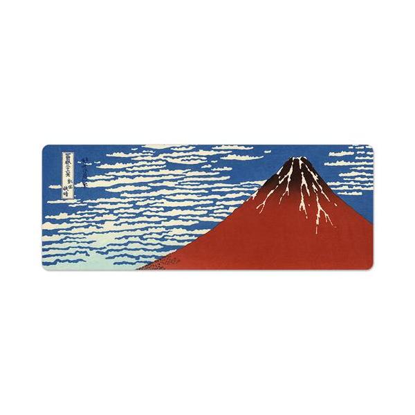 ＜カウンター マット＞　北斎 「赤富士」（凱風快晴）テーブルマット　バーマット