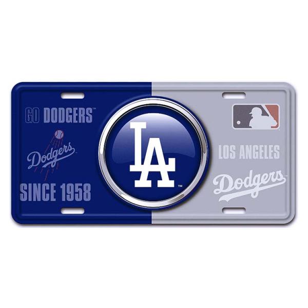アルミニウム サイン LICENSE PLATE LOS ANGELES DODGERS GL-SLMLB05