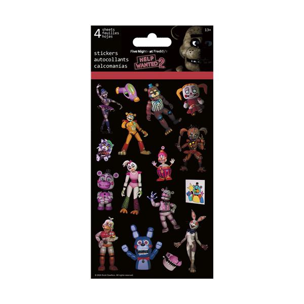USA キャラクター 4シート ステッカー ファイブ ナイツ アット フレディーズ Core Art ST2753