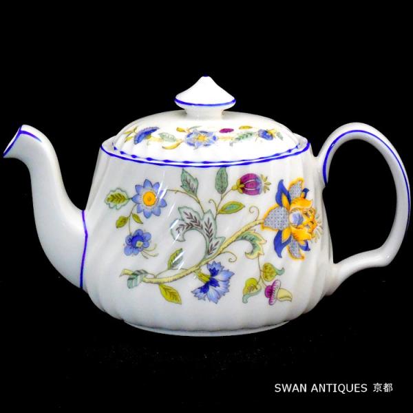 MINTON（ミントン） 英国製 ハドンホール ブルー ティーポット Sサイズ