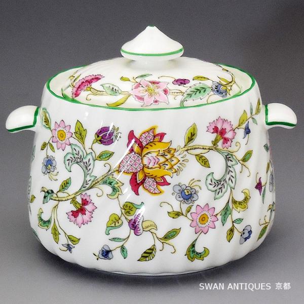 英国製 ミントン Minton   ハドンホール シュガーポット  Lサイズ  未使用 ハドンホールはイングランドの古城、ハドンホール城の壁画とタペストリーをイメージしジョン・ワズワース氏がデザインし1948年に製作されました。1998年に...