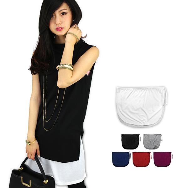 履くだけ カンタン 重ね着 腹巻 レイヤード レディース 付け裾