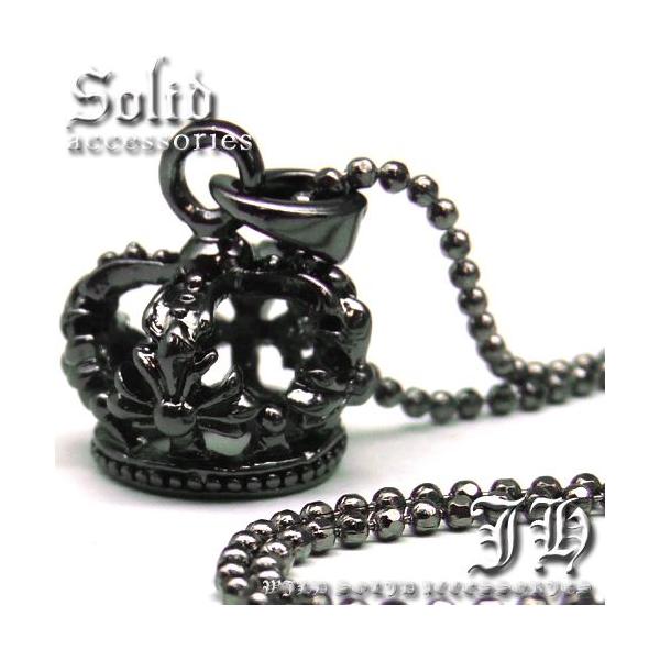 美品　クラウン　王冠　　黒金　スクエア　カフリンクスネックレスビン 18金 メンズ ネックレス K18 イエローゴールド サイドウェイズ ミニ