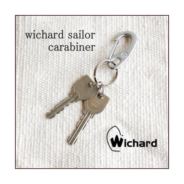 WICHARDカラビナ&シャックル使用 キーホルダー 刻印入り二重